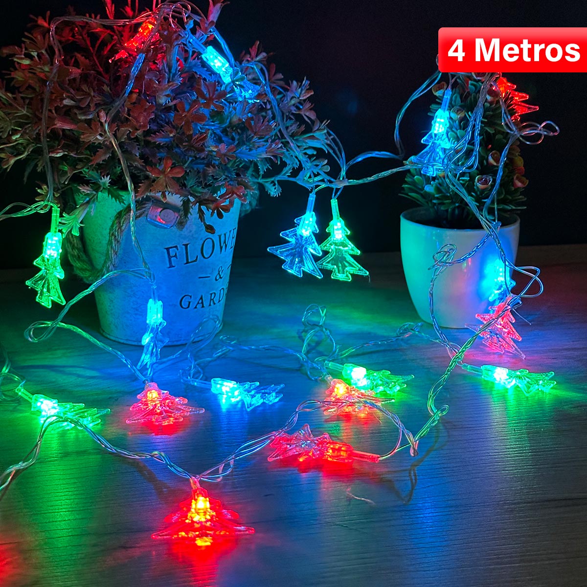 Guirnalda LED 4 M Navidad Arboles