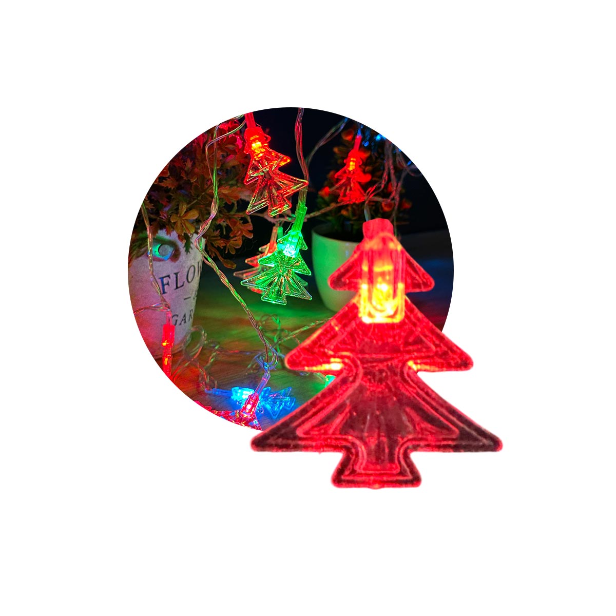 Guirnalda LED 4 M Navidad Arboles