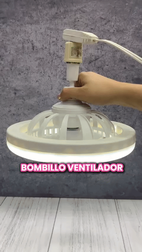 Bombillo Ventilador Giratorio Ambientado