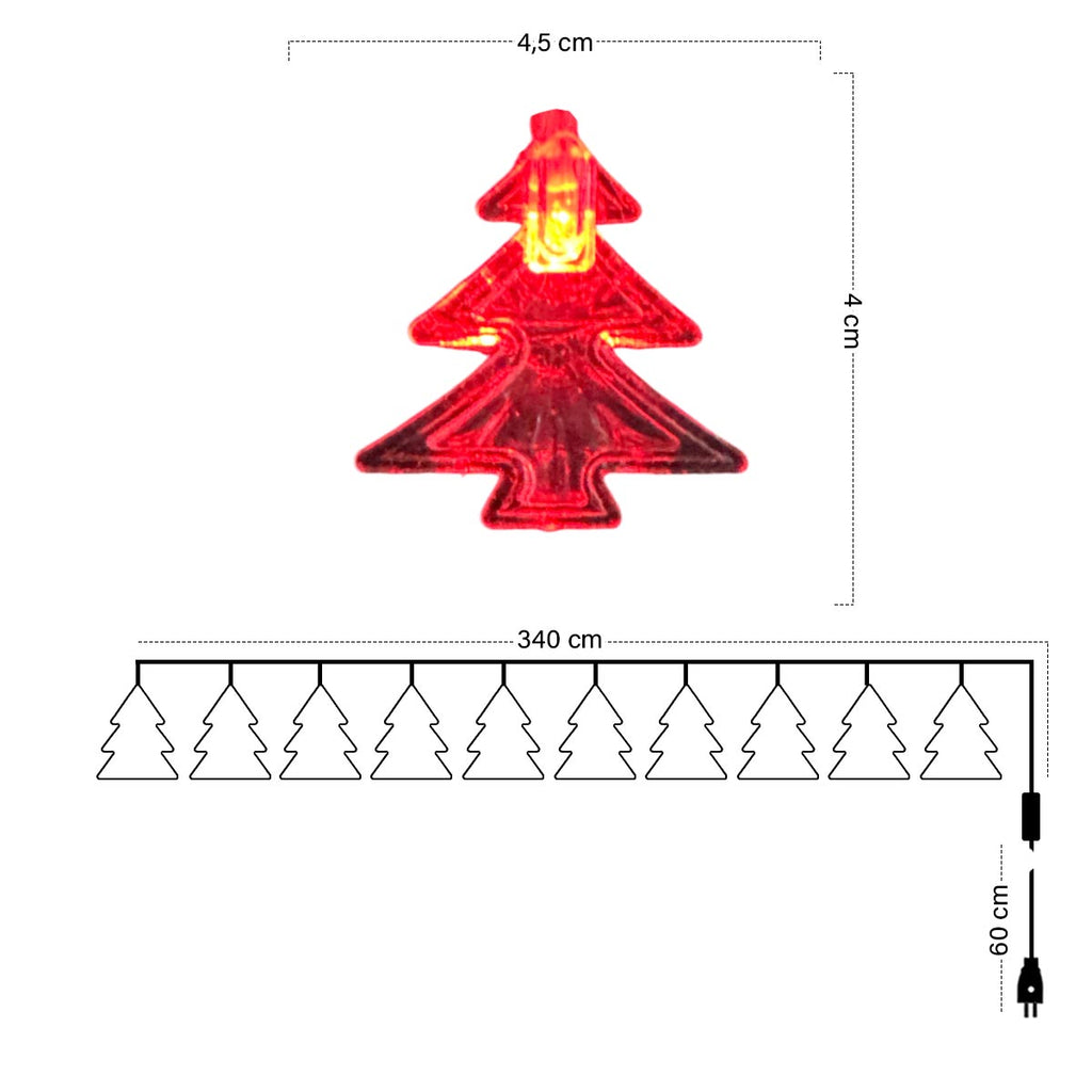 Guirnalda LED 4 M Navidad Arboles